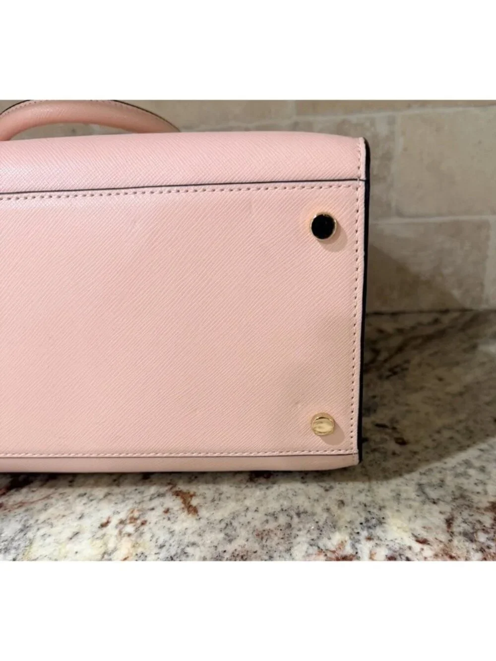 Kate Spade Madison Medium Saffiano Leather Satchel Conch Pink